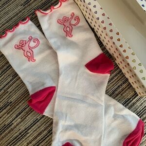 Roller Rabbit Valentine’s Ruffle Socks